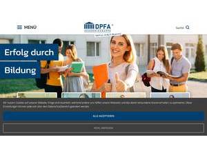 DPFA University of Applied Sciences Saxony's Website Screenshot