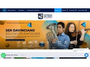 Da Vinci University of Guatemala's Website Screenshot