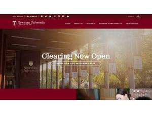 Birmingham Newman University's Website Screenshot