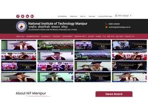 National Institute of Technology, Manipur's Website Screenshot