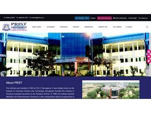 Ponnaiyan Ramajayam Institute of Science and Technology's Website Screenshot
