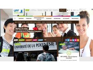 University of French Polynesia's Website Screenshot