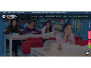 Arunachal University of Studies's Website Screenshot