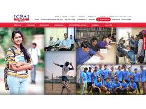 आईसीएफएआई विश्वविद्यालय, रायपुर's Website Screenshot