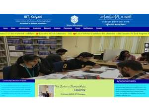 ইন্ডিয়ান ইনস্টিটিউট অফ ইনফরমেশন টেকনোলজি, কল্যাণী's Website Screenshot