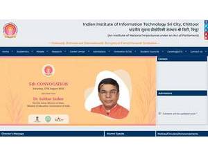 ఇండియన్ ఇన్స్టిట్యూట్ ఆఫ్ ఇన్ఫర్మేషన్ టెక్నాలజీ, శ్రీ సిటీ's Website Screenshot