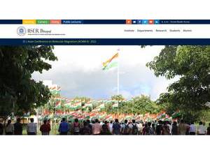 इंडियन इंस्टिट्यूट ऑफ साइंस एजुकेशन एंड रिसर्च भोपाल's Website Screenshot