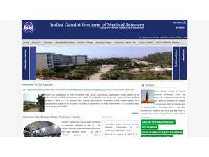 Indira Gandhi Institute of Medical Sciences's Website Screenshot