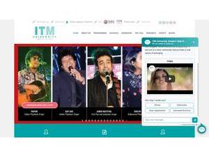 ITM University Gwalior's Website Screenshot