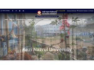 Kazi Nazrul University's Website Screenshot