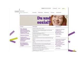 Protestant University of Applied Sciences Darmstadt's Website Screenshot