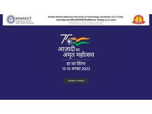 मदन मोहन मालवीय प्रौद्योगिकी विश्वविद्यालय, गोरखपुर's Website Screenshot