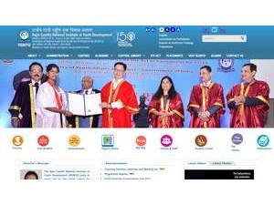 Rajiv Gandhi National Institute of Youth Development's Website Screenshot