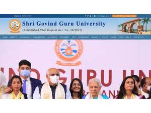 Shri Govind Guru University's Website Screenshot