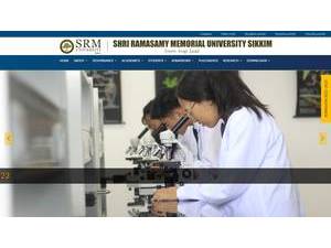 SRM University, Sikkim's Website Screenshot