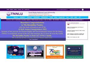 Tamil Nadu National Law University's Website Screenshot