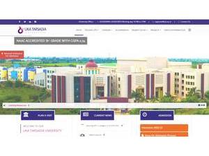 ઉકા તરસાડીયા યુનિવર્સિટી's Website Screenshot