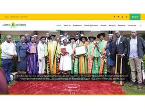 Lukenya University's Website Screenshot