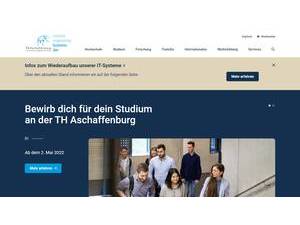 Aschaffenburg University of Applied Sciences's Website Screenshot