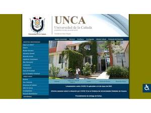 Cañada University's Website Screenshot