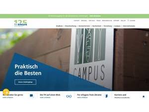 University of Applied Sciences Bingen's Website Screenshot