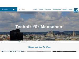 Vienna University of Technology's Website Screenshot