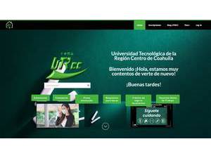 Technological University of the Central Region of Coahuila's Website Screenshot