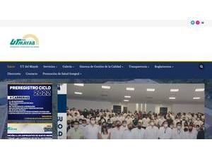 Technological University of the Mayab's Website Screenshot