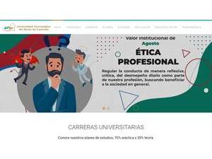Technological University of Northern Coahuila's Website Screenshot