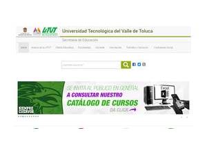 Universidad Tecnológica del Valle de Toluca's Website Screenshot