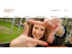 Dortmund University of Applied Sciences and Arts's Website Screenshot