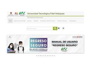 Fidel Velázquez Technological University's Website Screenshot