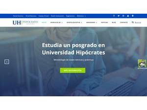 Hipócrates University's Website Screenshot