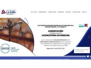 La Salle University of Cuernavaca's Website Screenshot