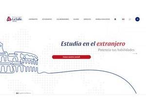 Universidad La Salle Saltillo's Website Screenshot