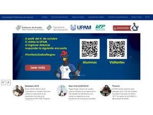Universidad Politécnica de Amozoc's Website Screenshot