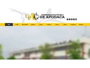 Polytechnic University of Apodaca's Website Screenshot
