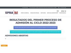 Polytechnic University of Ramos Arizpe's Website Screenshot