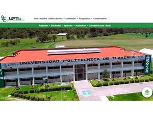 Polytechnic University of the West Tlaxcala Region's Website Screenshot