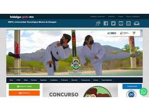 Mining Technological University of Zimapán's Website Screenshot
