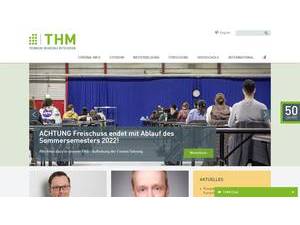 Technische Hochschule Mittelhessen's Website Screenshot