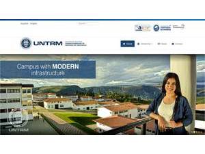 Universidad Nacional Toribio Rodríguez de Mendoza's Website Screenshot
