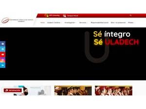 Universidad Católica Los Ángeles de Chimbote's Website Screenshot