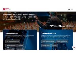 ESAN University's Website Screenshot