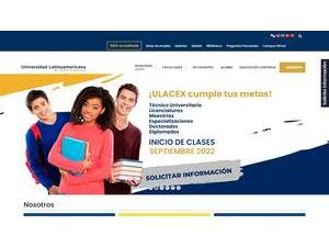 Latin American University of Foreign Trade's Website Screenshot