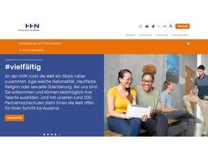 Heilbronn University of Applied Sciences's Website Screenshot