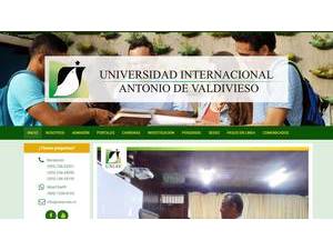 Antonio de Valdivieso International University's Website Screenshot