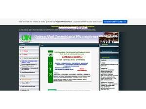 Nicaraguan Technological University's Website Screenshot