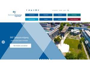 Ingolstadt University of Applied Sciences's Website Screenshot