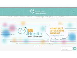 Santa Maria Health School's Website Screenshot